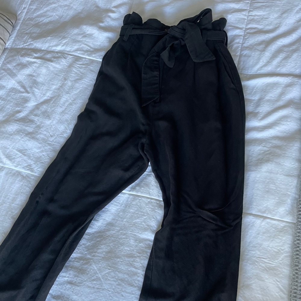 H&M Linen Paper Bag Pants